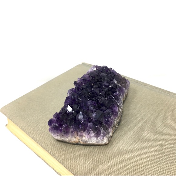 Natural Raw Amethyst Flat Back Rock Chunk Crystal - Picture 9 of 16